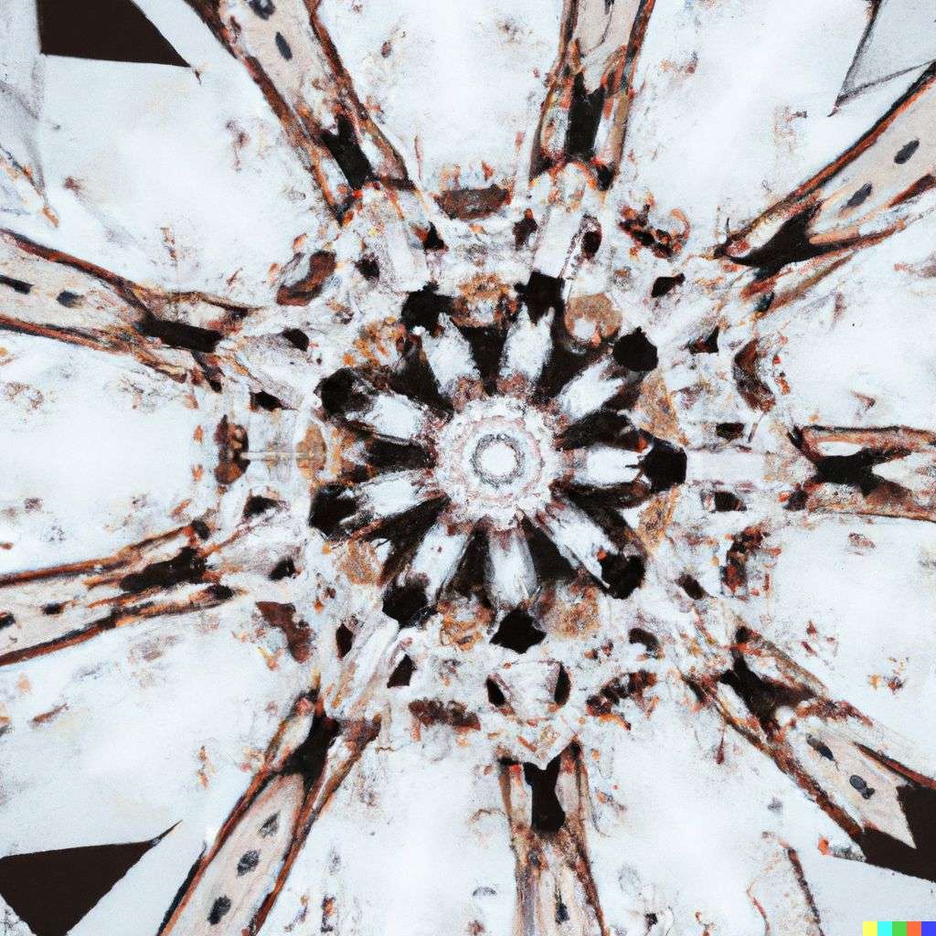 a representation of anxiety as viewed through a kaleidoscope
